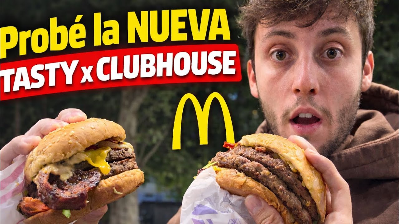 ¿La MEJOR hamburguesa de McDonald’s? Probé la nueva Tasty x Clubhouse 🍔🔥