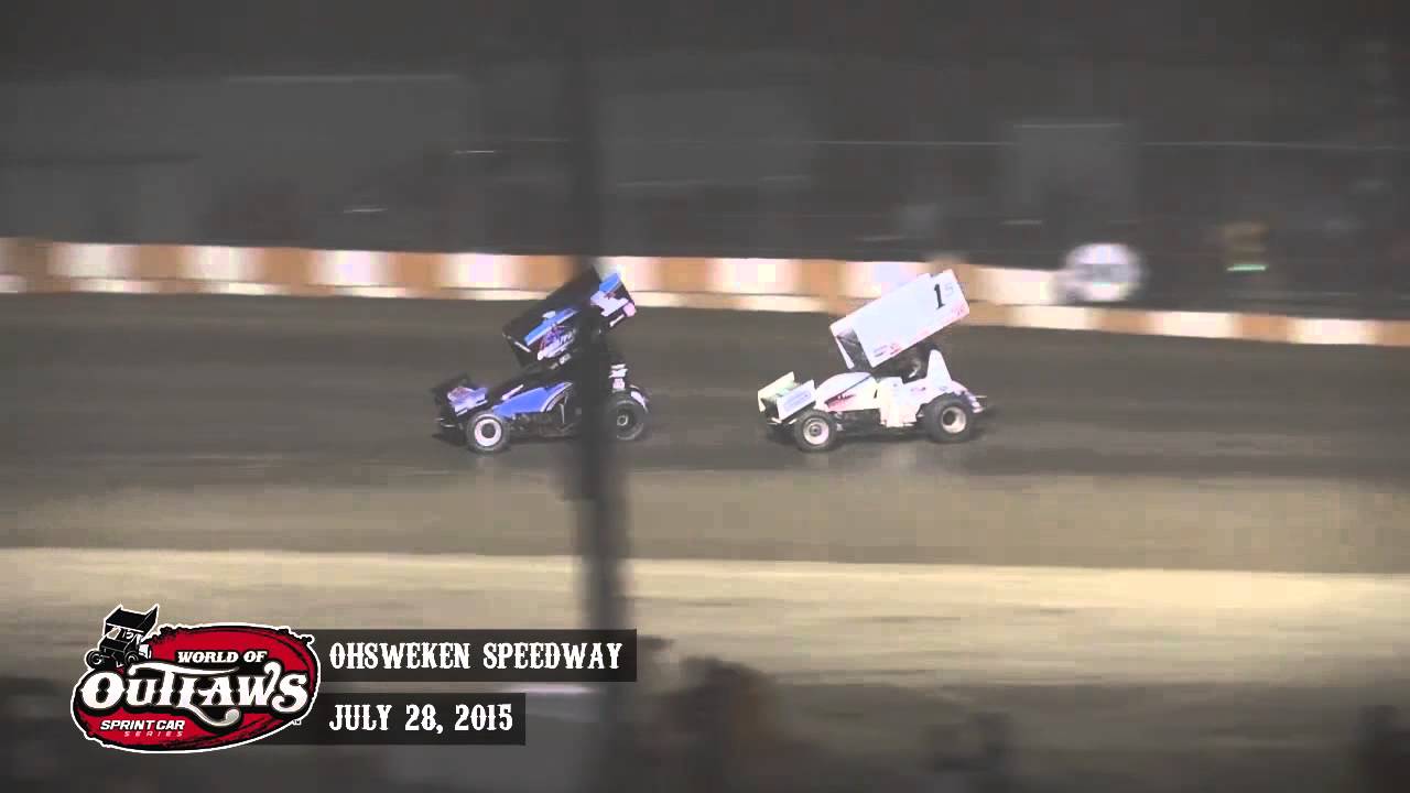 Highlights: World of Outlaws Sprint Cars Ohsweken Speedway July 28th, 2015