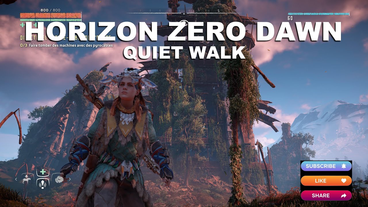 ASMR RELAXATION : Walking in Horizon Zero Dawn / Calm / Marche Tranquille dans HZD
