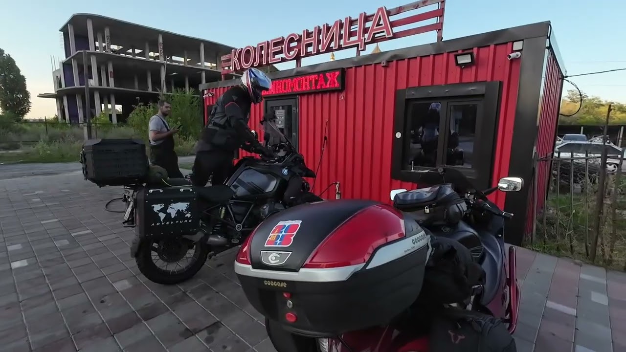4. Tire trouble. Hayabusa trip to Mongolia 2025