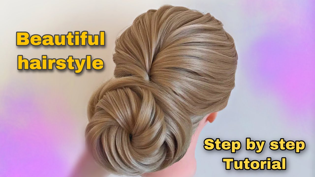 How to do a beautiful hairstyle l Step by step hairstyle tutorial l آموزش شینیون