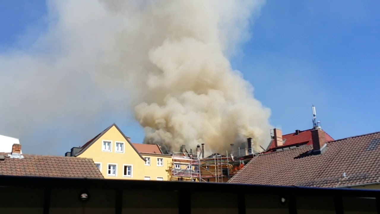 Timelapse Dachgeschoss Brand Bayreuth 3.7.2018 Minute 0-48