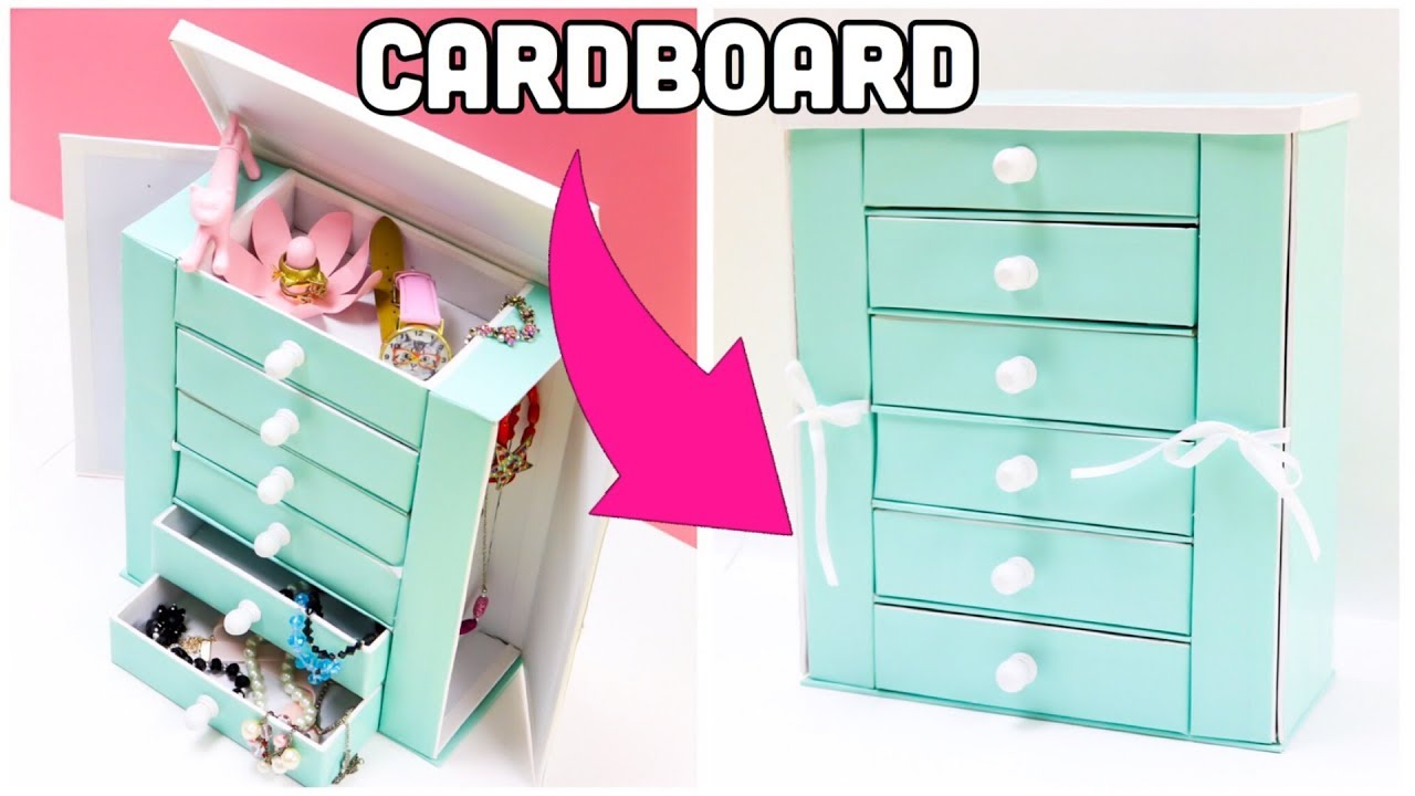 The BEST Jewelry Holder cardboard crafts diy storage