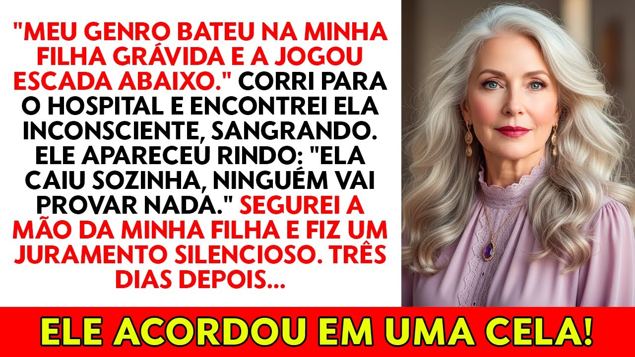 Meu genro empurrou minha filha grávida da escada — quando ela acordou sussurrou “Não foi acidente.
