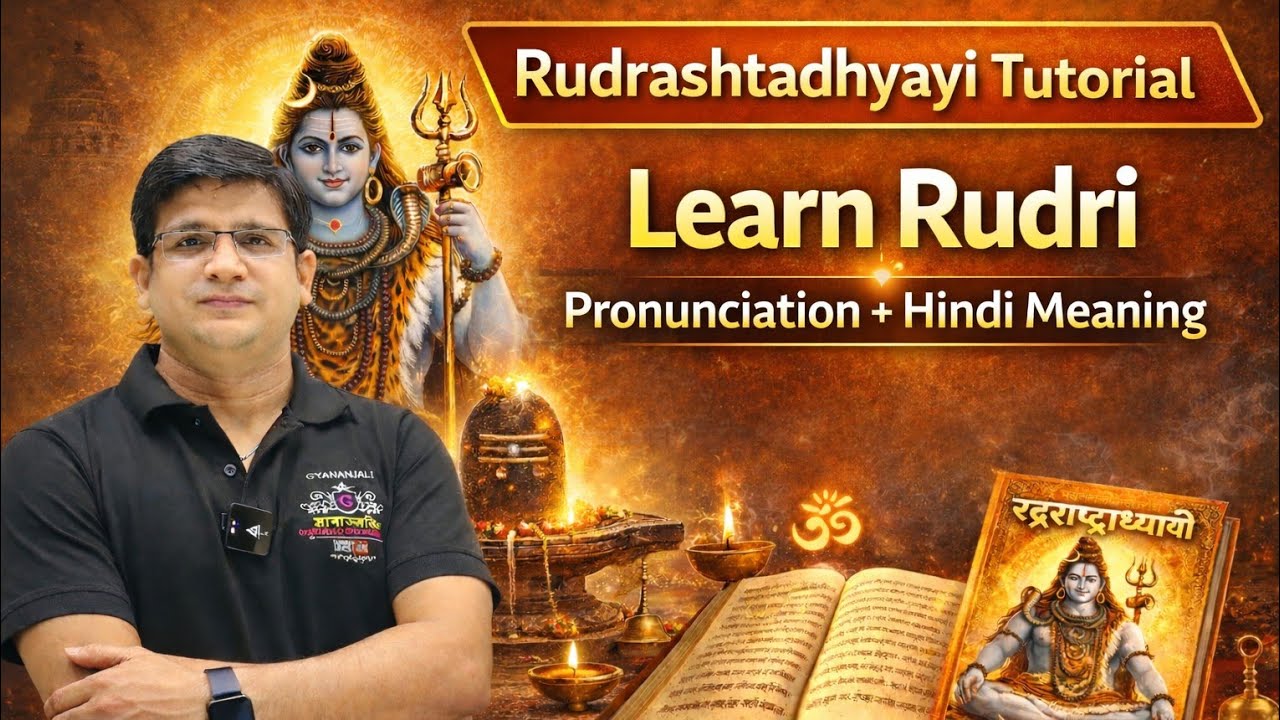  रुद्री/#रुद्राष्टाध्यायी हिंदी अर्थ सहित/नमक चमक विधि/भाग १#rudri #rudrashtadhyayi with meaning