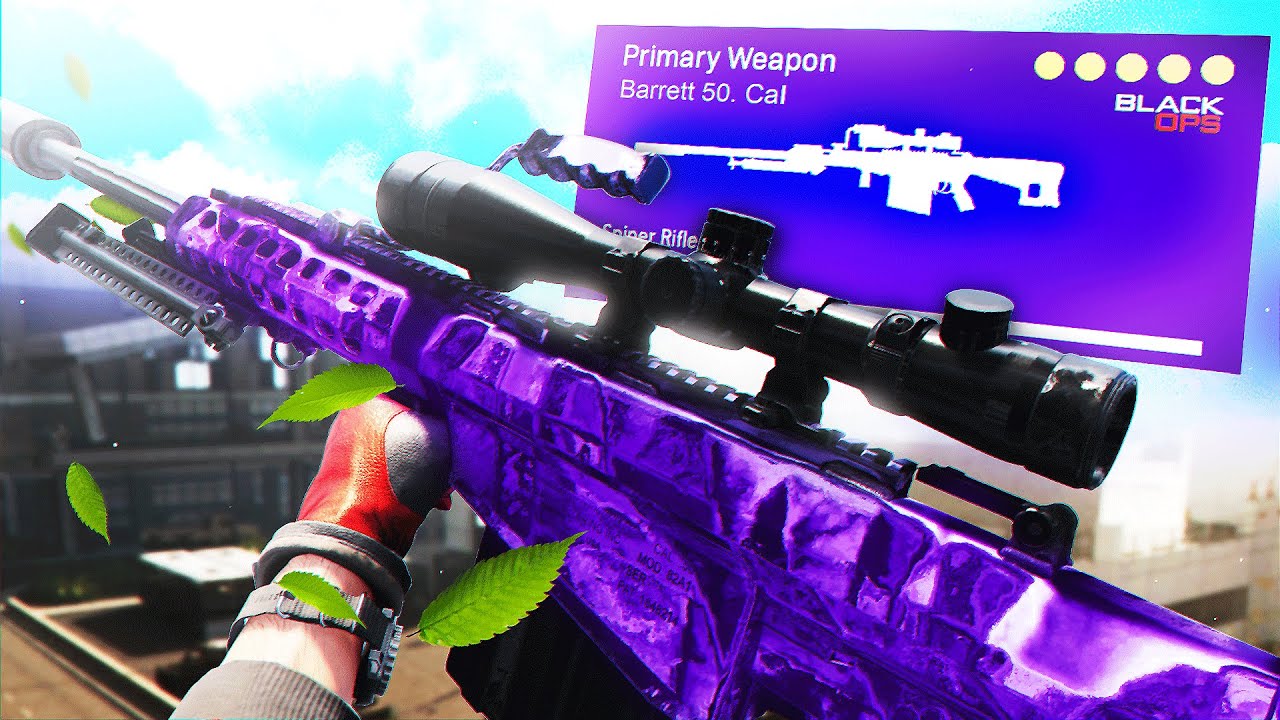 the BARRETT .50CAL SNIPER RIFLE in WARZONE...