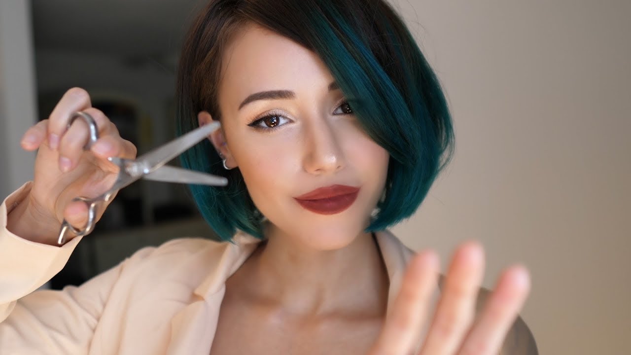 ASMR - Men's Shave and Hair Trim ✂️ (scissors, whispering, lotion, brushing sounds)