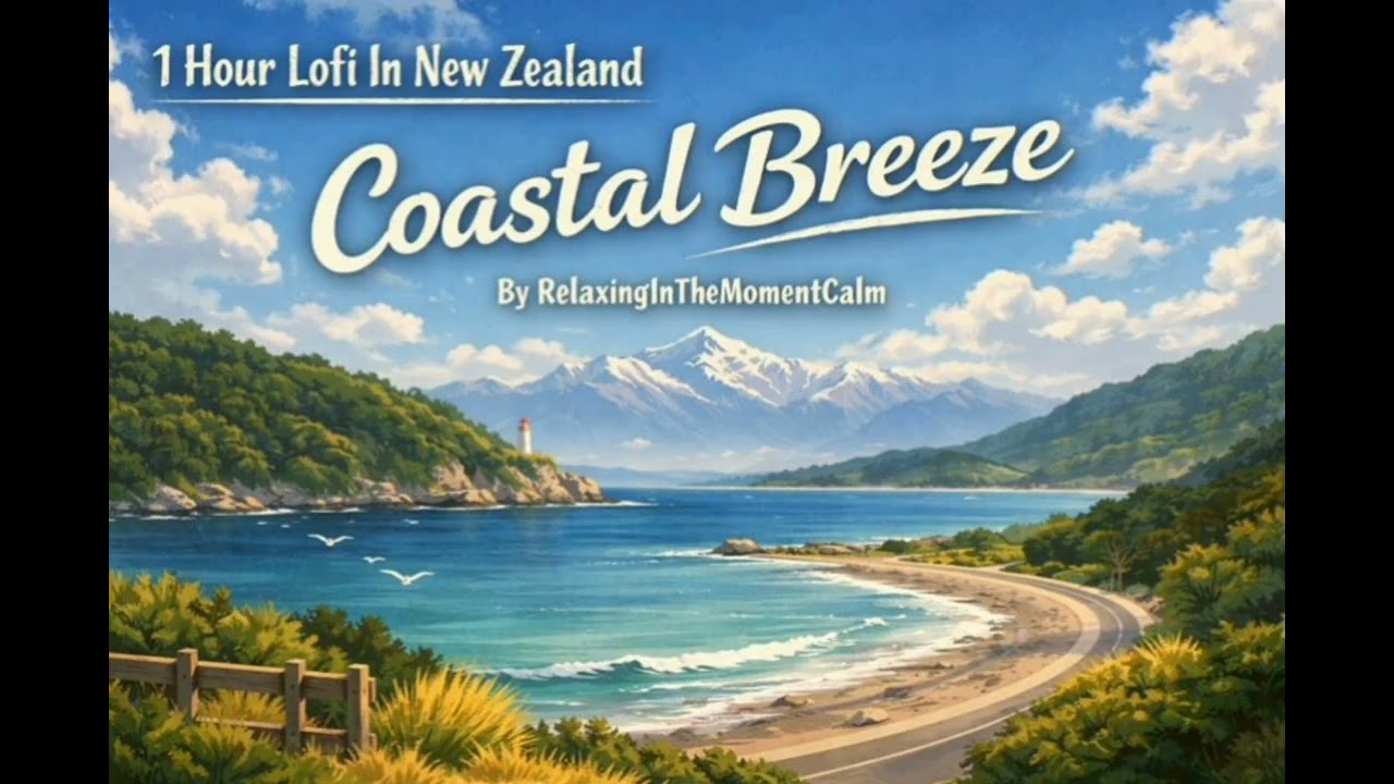 1 Hour Lofi In New Zealand | Coastal Breeze • Background Music #LofiAroundTheWorld