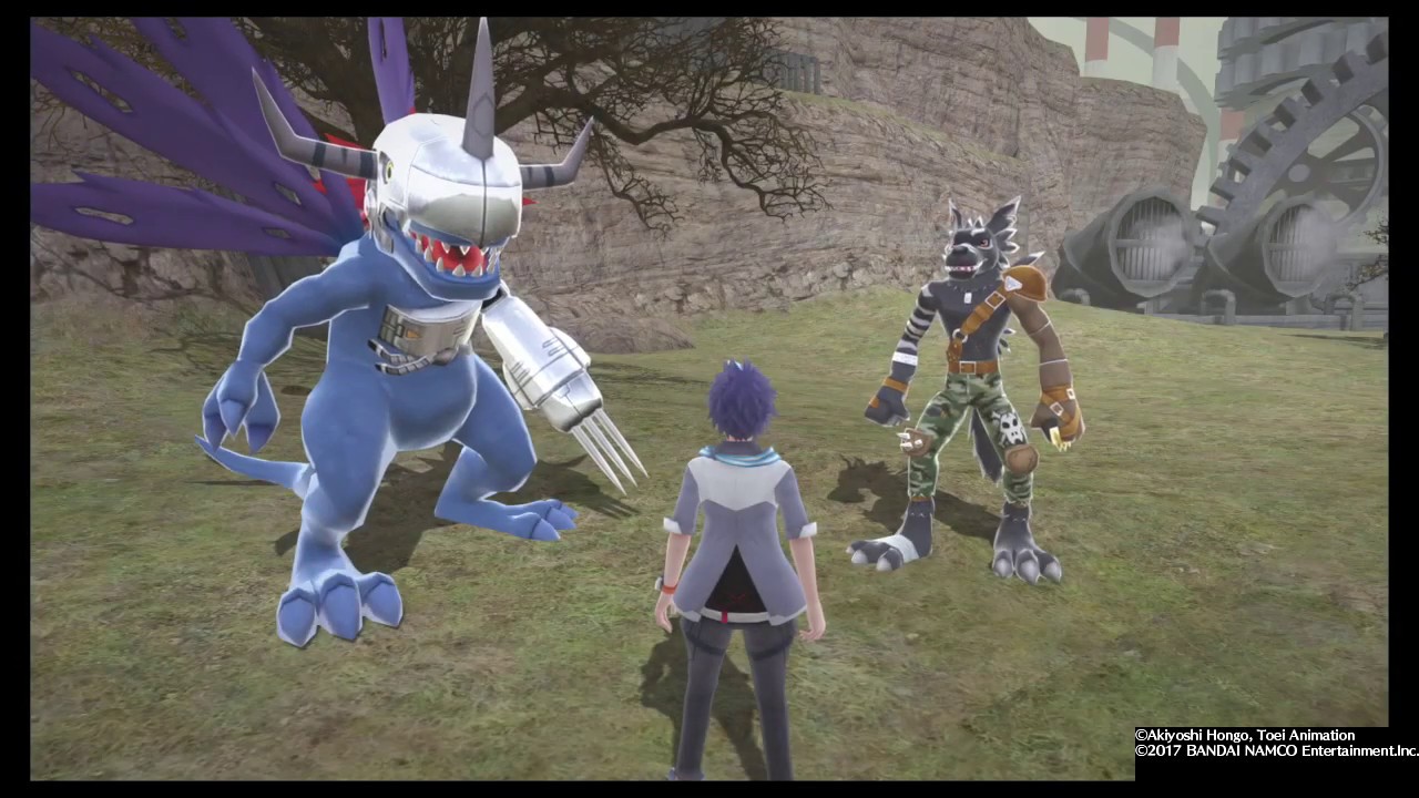 Digimon World Next Order BlueGreymon and Black Garurumon Digivolve
