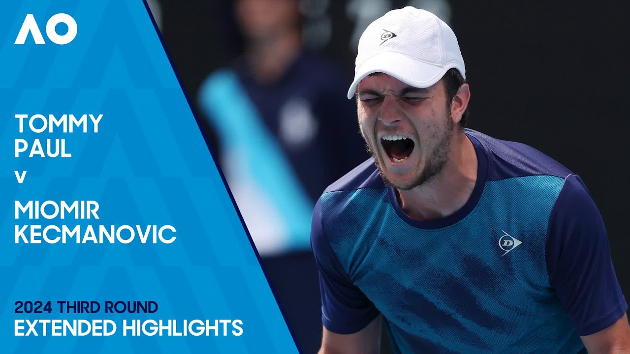 Tommy Paul v Miomir Kecmanovic Extended Highlights | Australian Open 2024 Third Round