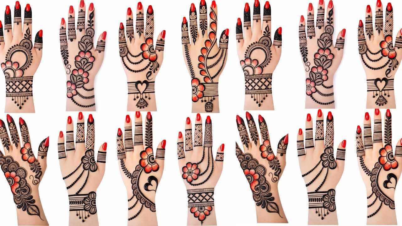 😱🔥easy top Arabic mehndi design-wedding Eid 2025 #mehndidesign-simple #madhi#eid #mehandi #rakhi