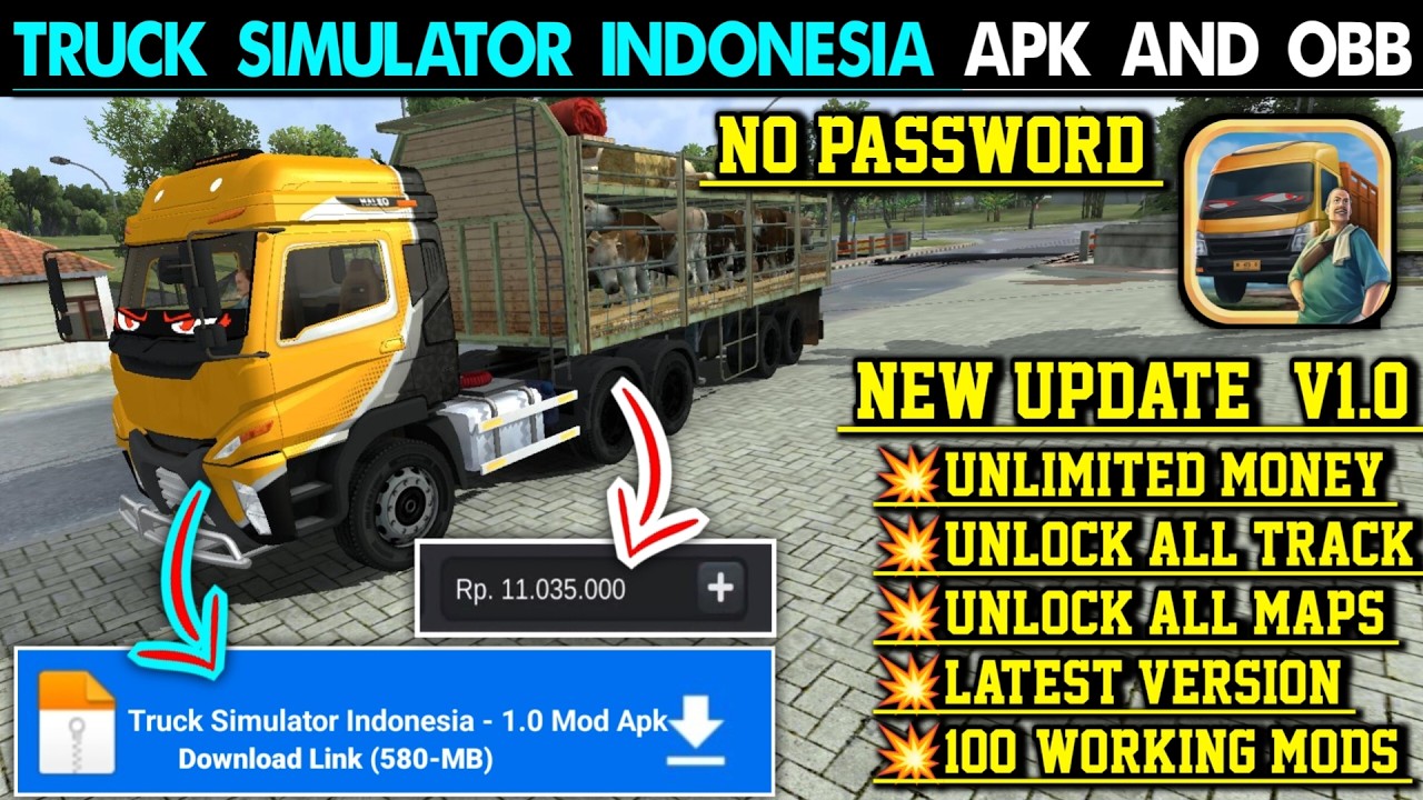 Truck Simulator Indonesia Unlimited Money Apk Obb | Truck Simulator Indonesia Update