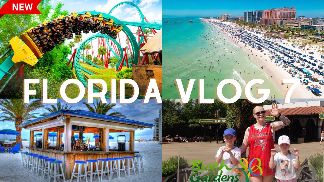 Florida vlog | Busch Gardens | Hilton Clearwater Beach- vlog 7 road trip