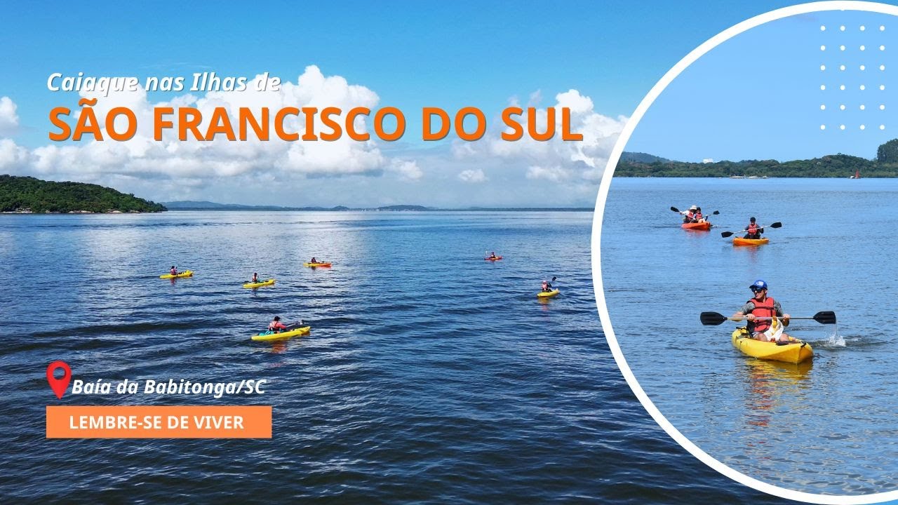Caiaque em S&atilde;o Francisco do Sul, SC - Circuito das Ilhas da Babitonga - Quintal de Casa Ecoturismo