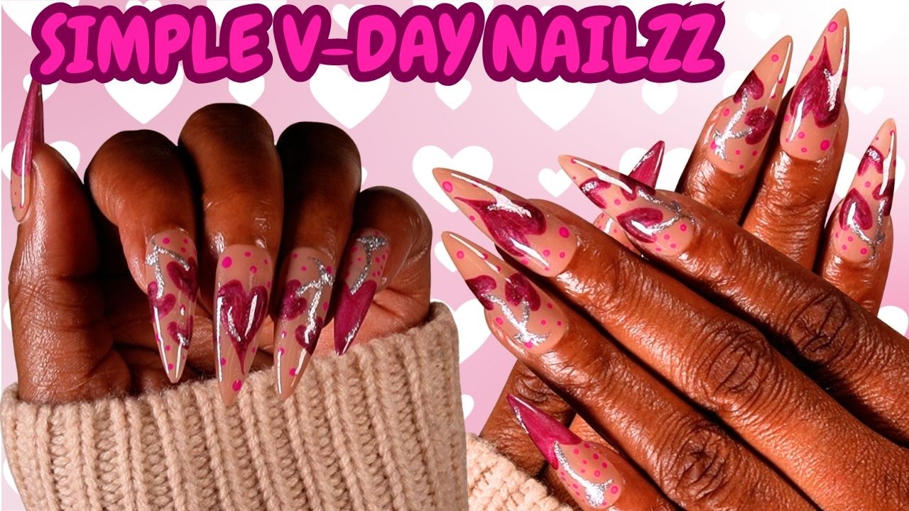 PART 1 SERIES💖 SIMPLE V-DAY NAILZZ💅