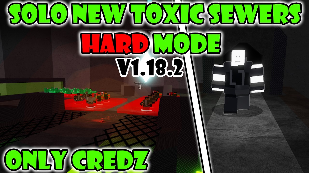 Solo New Toxic Sewers Hard Mode Triumph [Only Credz] | World Tower Defense V1.18.2