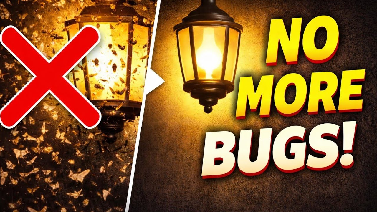 Simple Trick to Keep Bugs Away From Your Porch Light (Works 100%)