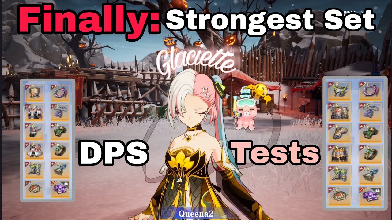 [COA] Glaciette DPS Tests, Strong Set + Skills. Crystal of Atlan 