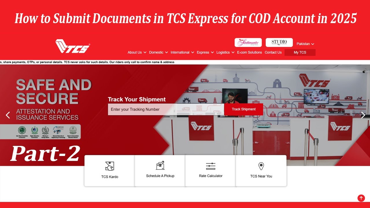 How to Submit Documents in TCS Express for COD Account in 2025 | Step-by-Step Guide for Pakistan