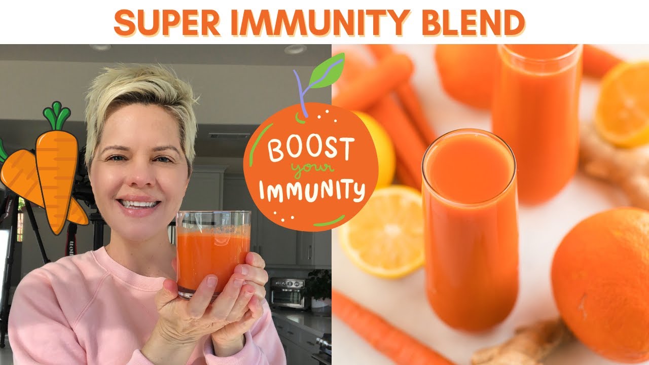 Carrot Juice Recipe with Orange & Ginger // IMMUNE-BOOSTING