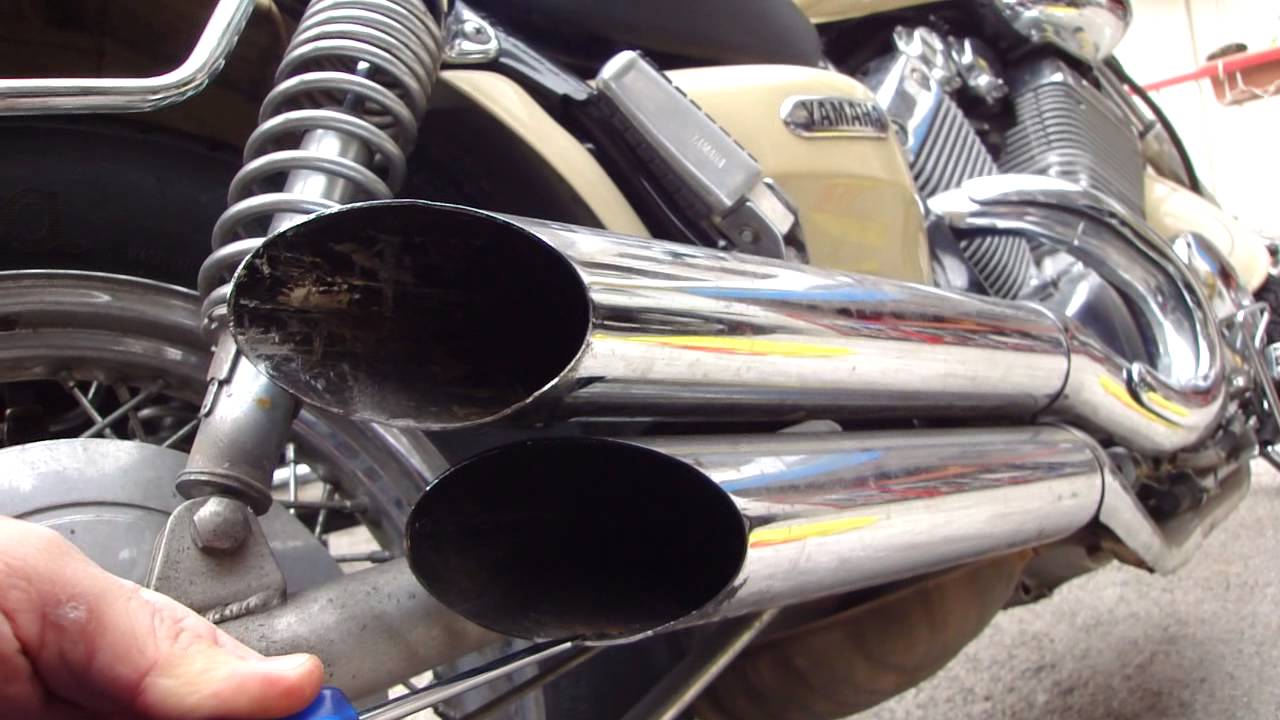 Yamaha XV535 Virago exhaust debaffle