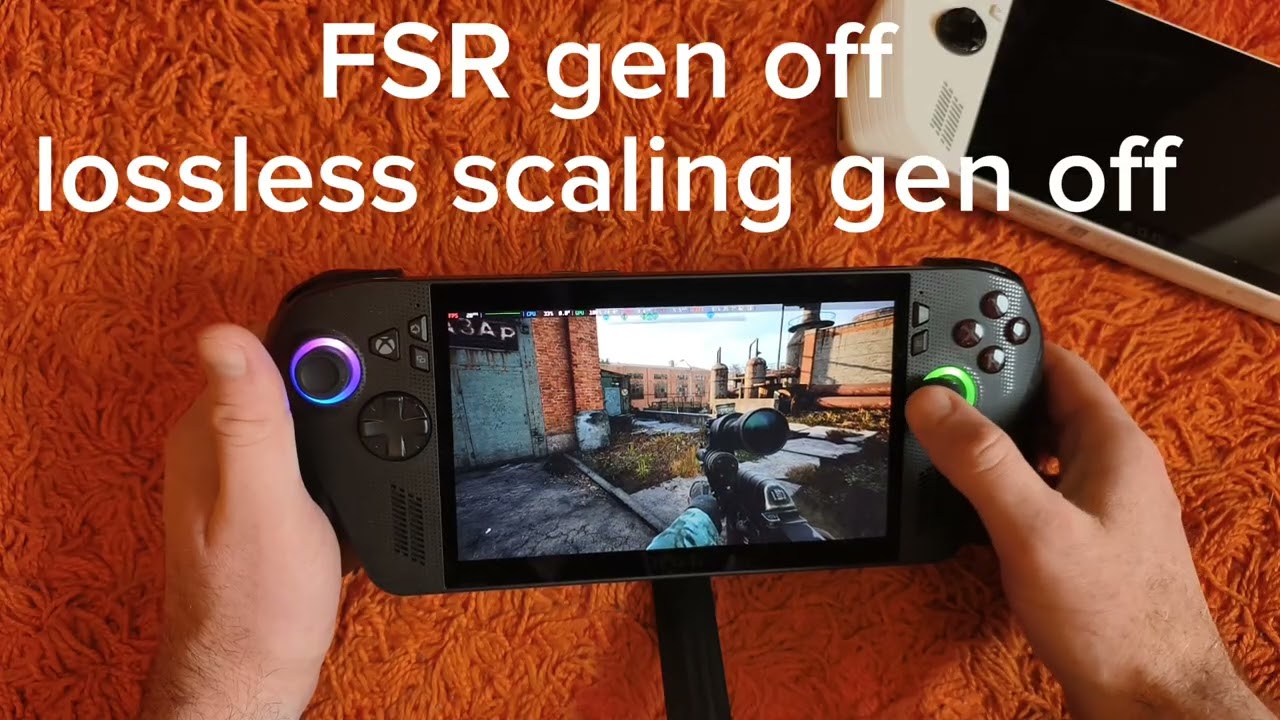 Сравниваю инпут лаг FSR 3.1 vs Lossless scaling на примере Stalker 2 Asus Rog Xbox Ally X Steam OS