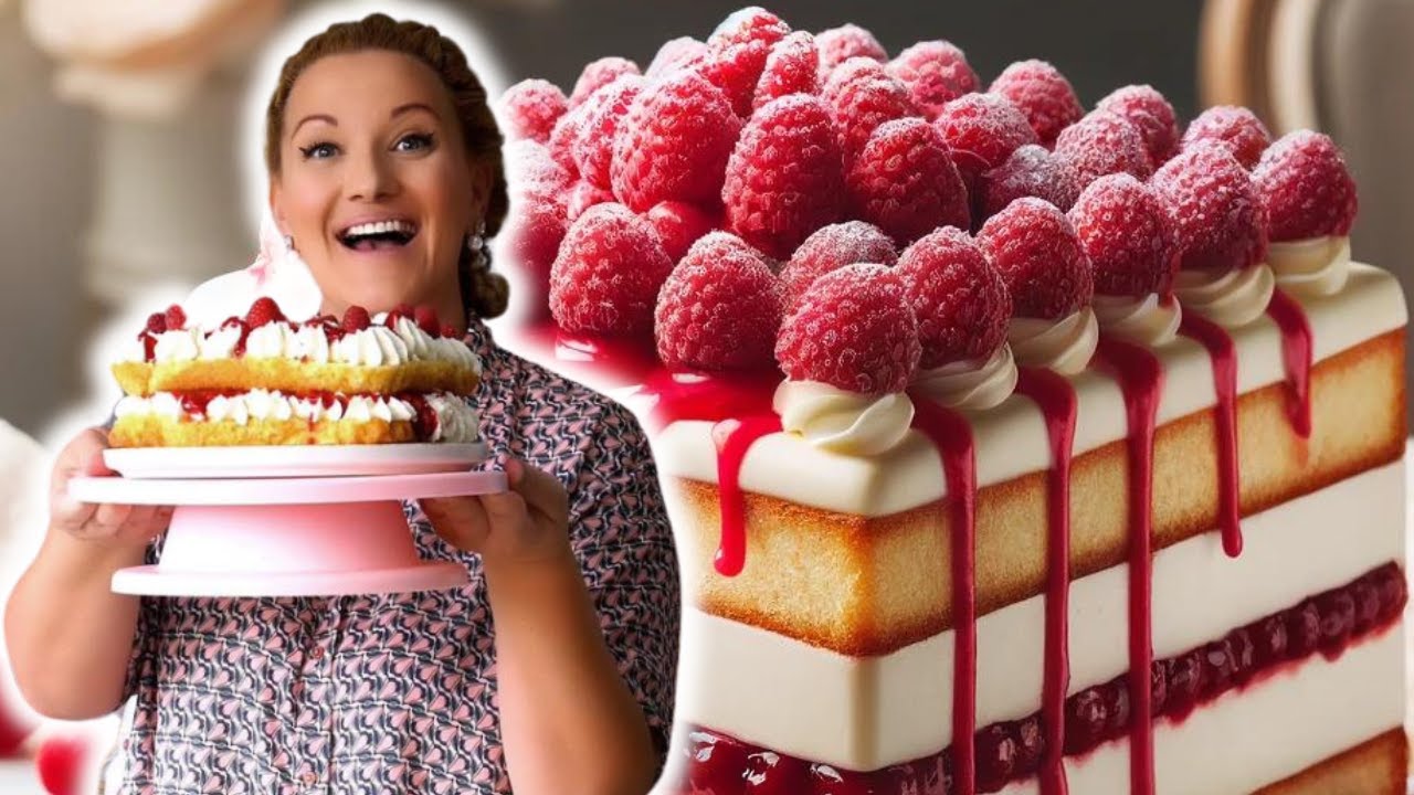 Торта с малини и бял шоколад - Впечатлете вашите гости!