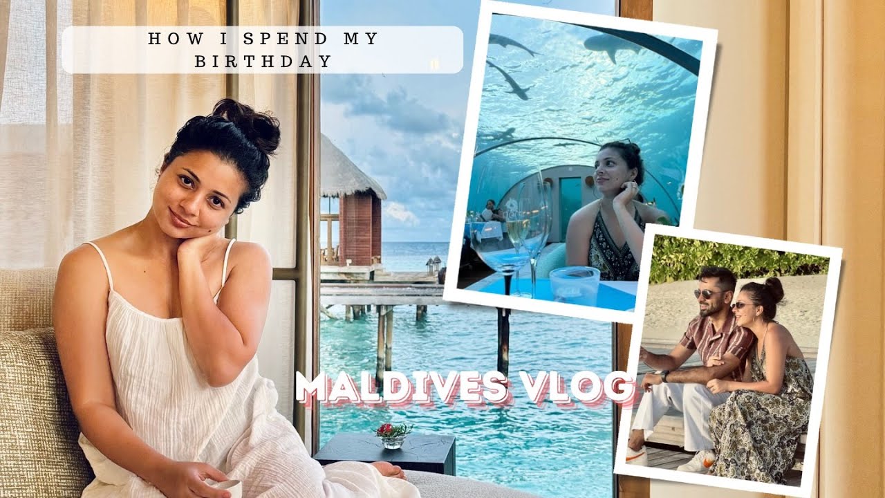 Birthday Vlog at Maldives..  First ever undersea restaurant | Spa day| Scuba and more|Rachel Maaney