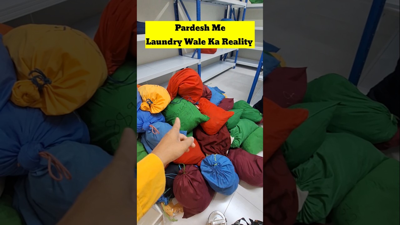 Pardesh Me Laundry Me Kapda Kaise Dete Hai #minivlog #qatar #qatarvlog #viralshort #rehanvlog #trend
