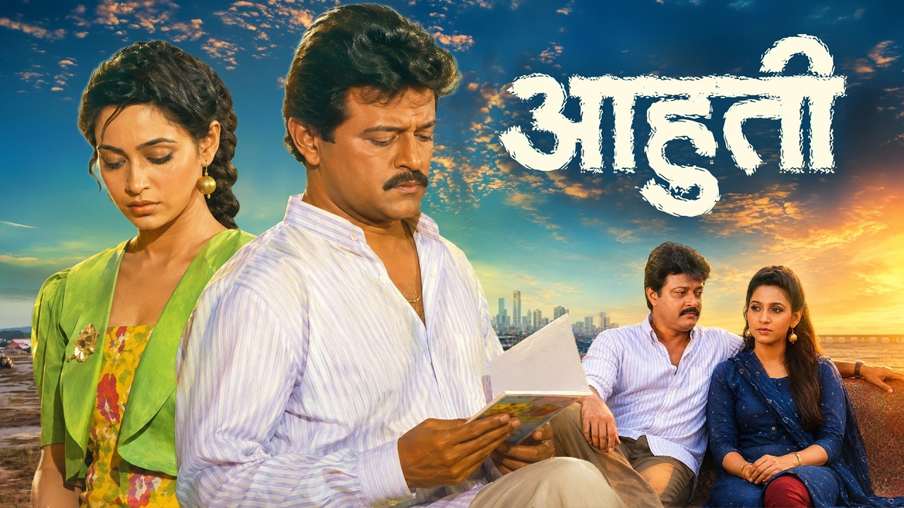 आहुती (Aahuti) 1992 | सुपरहिट मराठी चित्रपट | Ramesh Bhatkar | Ashwini Bhave | Family Drama Movie