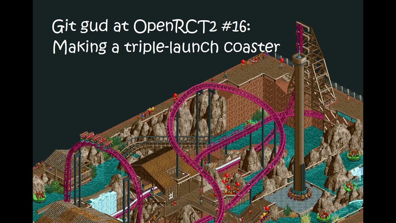 Git gud at OpenRCT2 #16: Making a triple-launch coaster