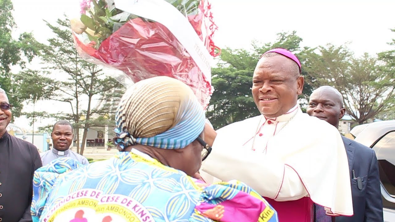 Accueil du Cardinal Fridolin AMBONGO BESUNGU