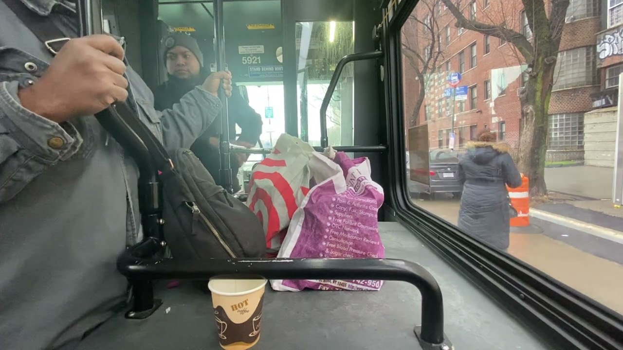 MTA Bus On Board: 2012 Novabus LFSA [5921] Bx2 to Grand Concourse/E 170 Street.