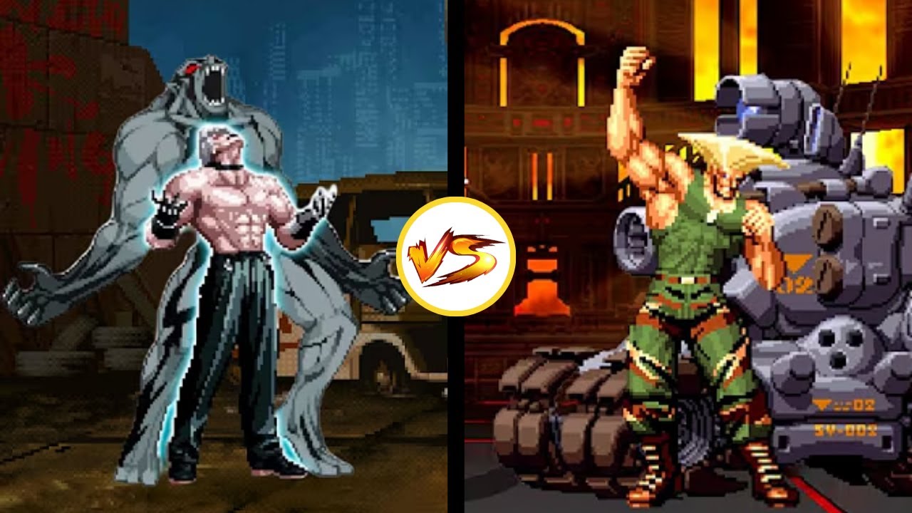 [KOF MUGEN] Atlas Rugal vs Guile-L Fight