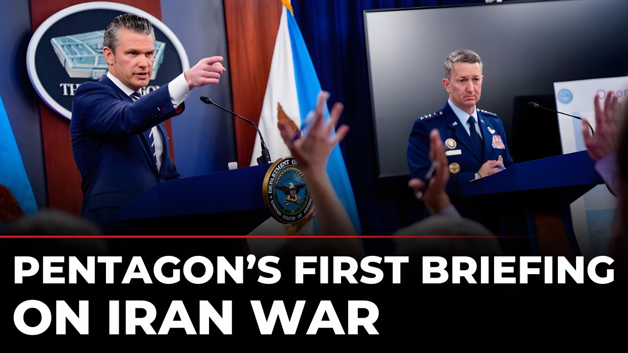 LIVE: Pentagon Chief Pete Hegseth&rsquo;s First Briefing on U.S. Military Operations in Iran | Khamenei