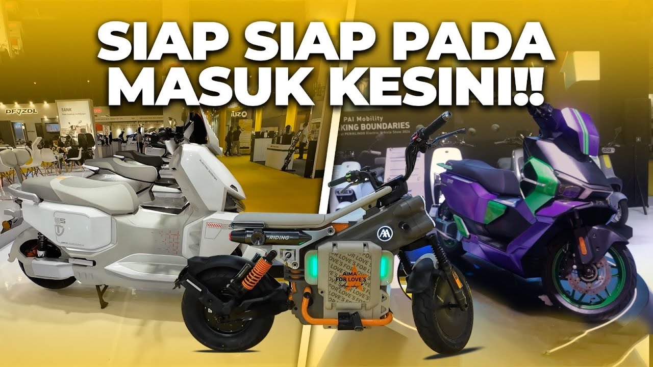 SERBUAN MOTOR LISTRIK YANG BAKAL MASUK INDONESIA!! PAMERAN ASIA BIKE 2024!