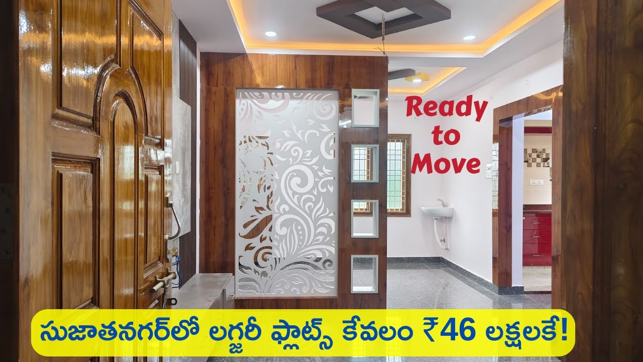 Luxury Flats in Sujatha Nagar at Just ₹46 Lakhs  Brand New Ready to Move Apartments!