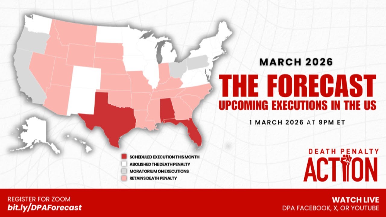 THE FORECAST: Upcoming Executions in the United States - March '26
