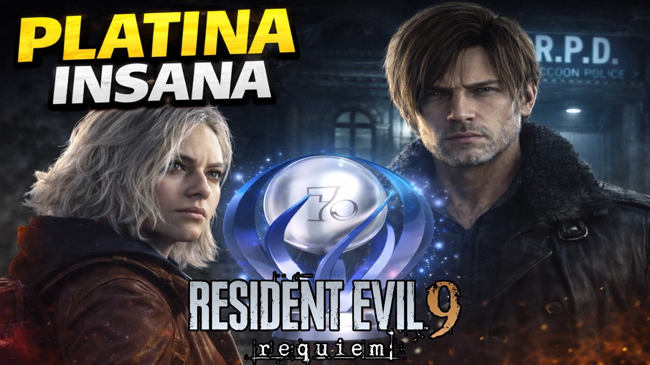 PLATINA INSANA! Resident Evil Requiem DUBLADO EM PT-BR