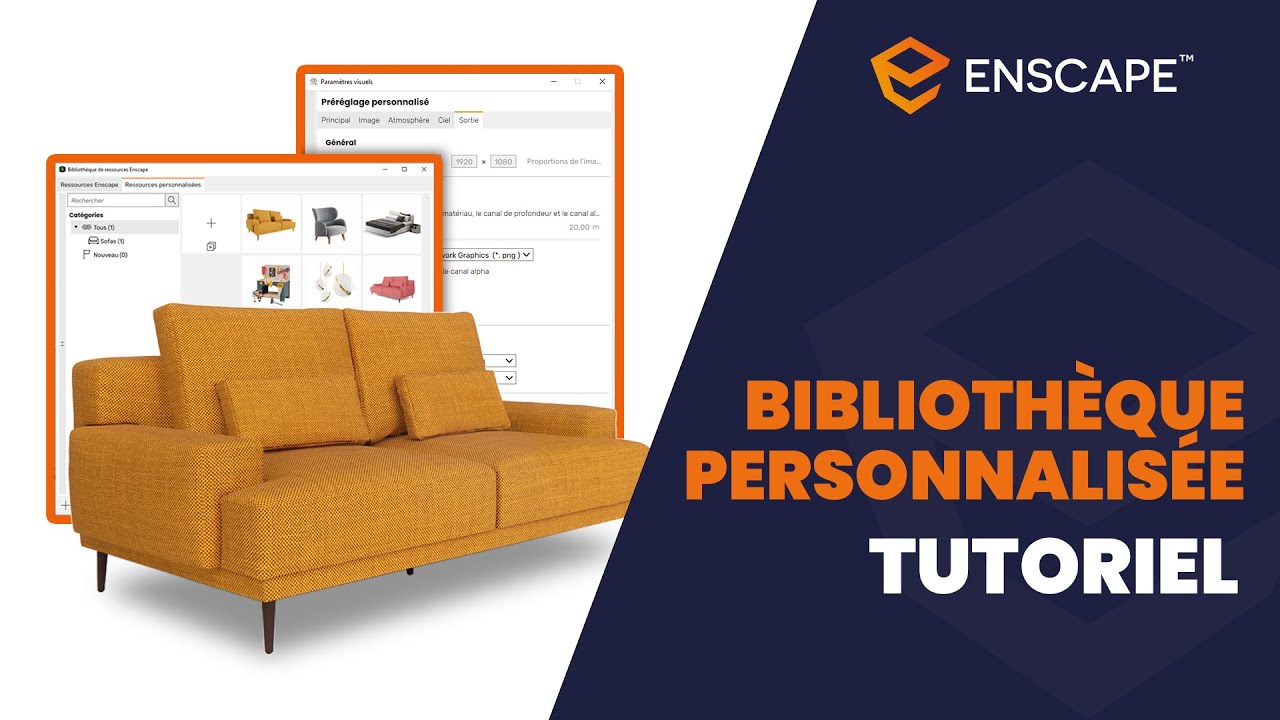 Enscape Nouveautés 3.4 - Bibliothèque personnalisée