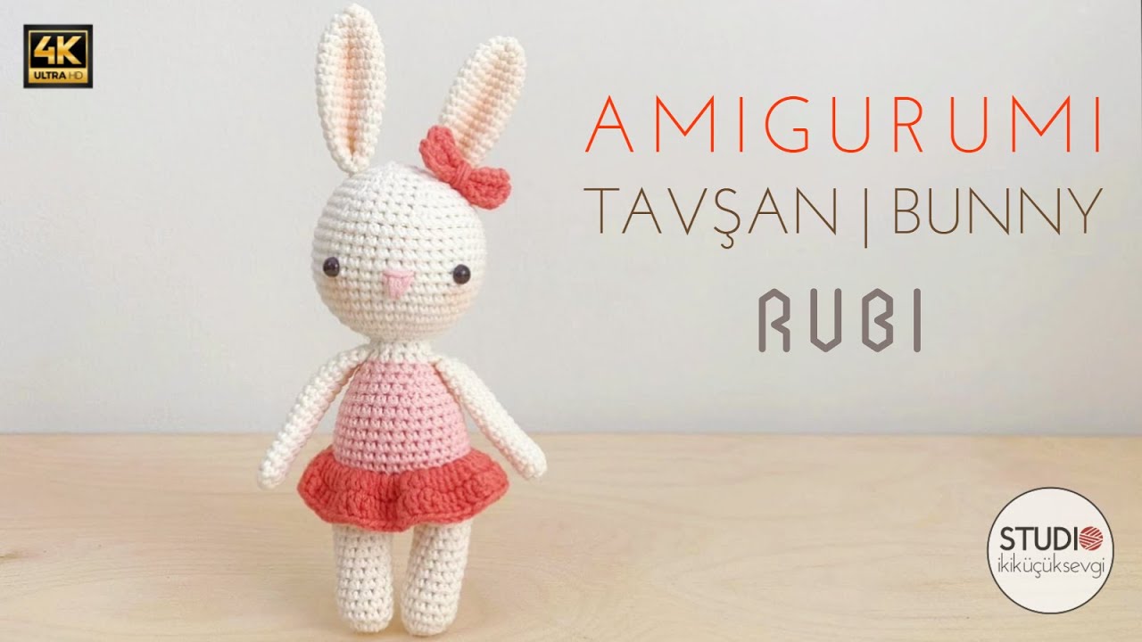 Amigurumi Tavşan Yapımı | 18 cm | Dikişsiz | Yazılı Tarif