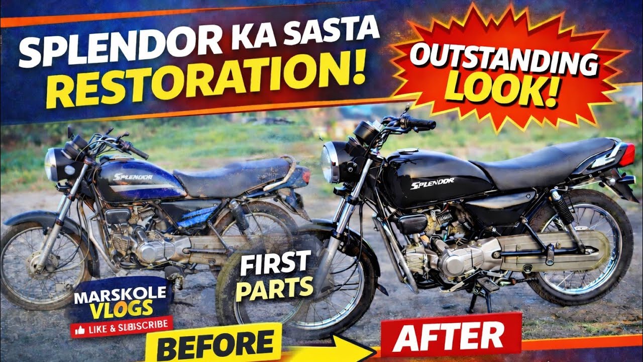 Old hero Splendor Restoration 😱 | Before Condition | First Part | Marskole Vlogs