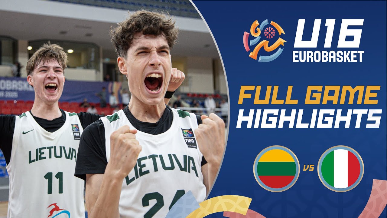 Semi-Finals: Lithuania 🇱🇹 vs Italy 🇮🇹 | Highlights | FIBA U16 EuroBasket 2025