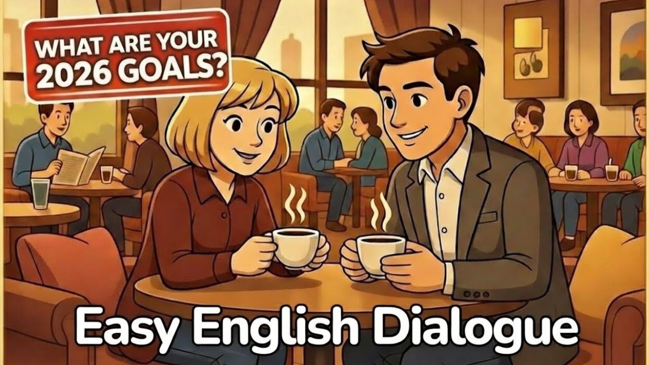 Slow English Listening and Speaking | New Year Resolutions Dialogue