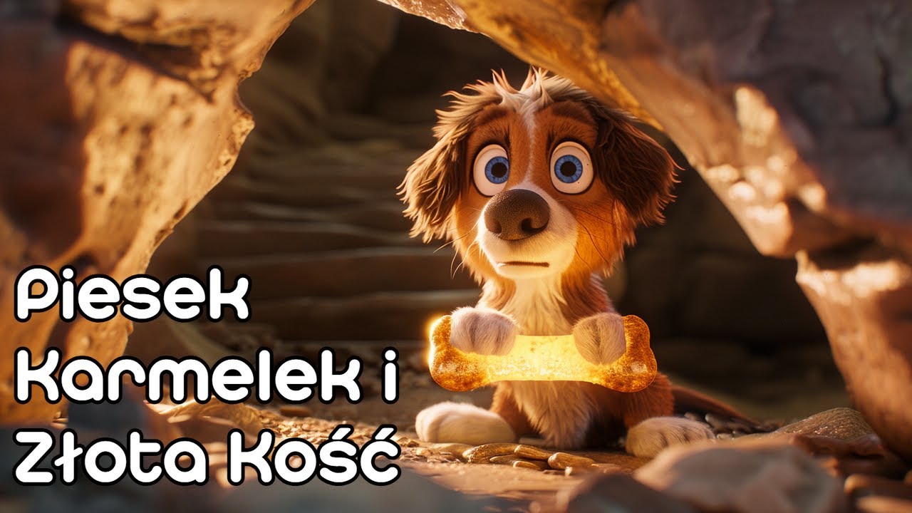 Karmelek i Złota Kość 🐶| Bajka dla dzieci na dobranoc 🌙