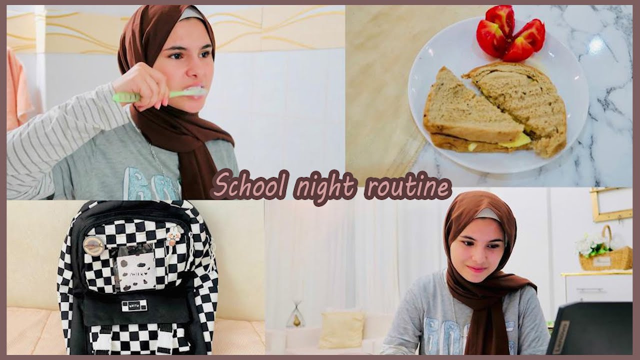 روتيني المسائي ليلة المدرسة 😍+ تجهيز شنطة المدرسة  اخر يوم قبل المدرسة