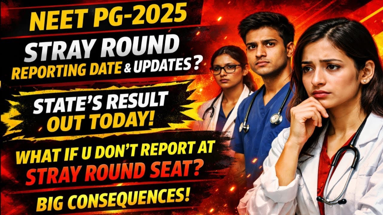 NEET PG-2025|STRAY ROUND REPORTING DATES?|STATES RESULT TODAY!|#AsNEET#neetpg2025#result#neetpg#neet