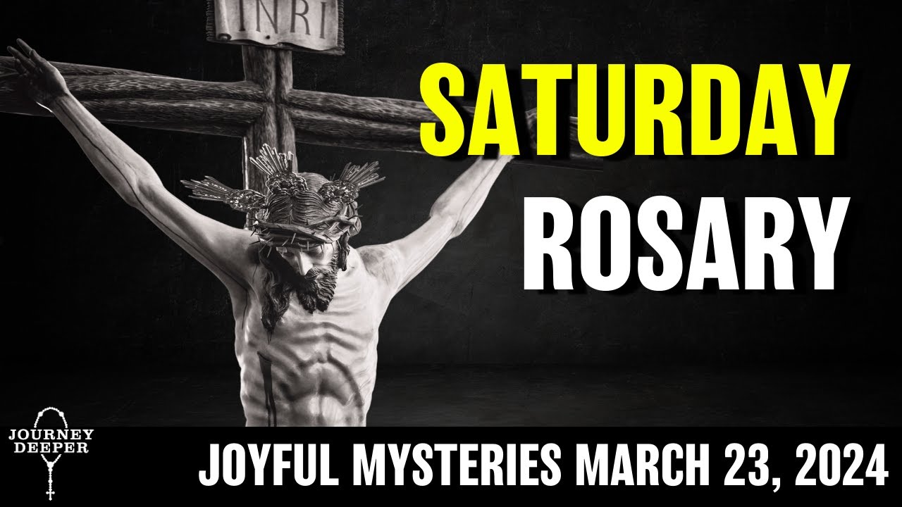 Saturday Rosary ᐧ Joyful Mysteries of the Rosary 💜 March 23, 2024 VIRTUAL ROSARY