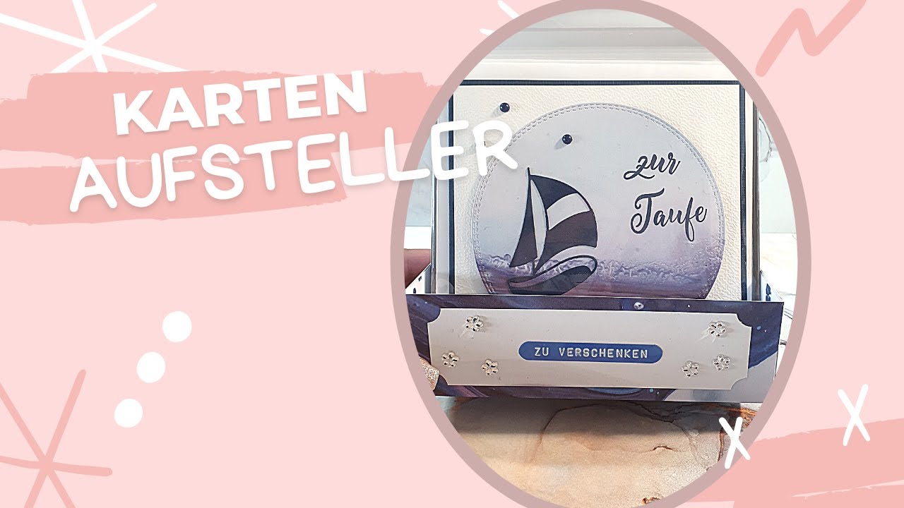 Kartenaufsteller für Quadratische Karten inkl. Briefumschlag