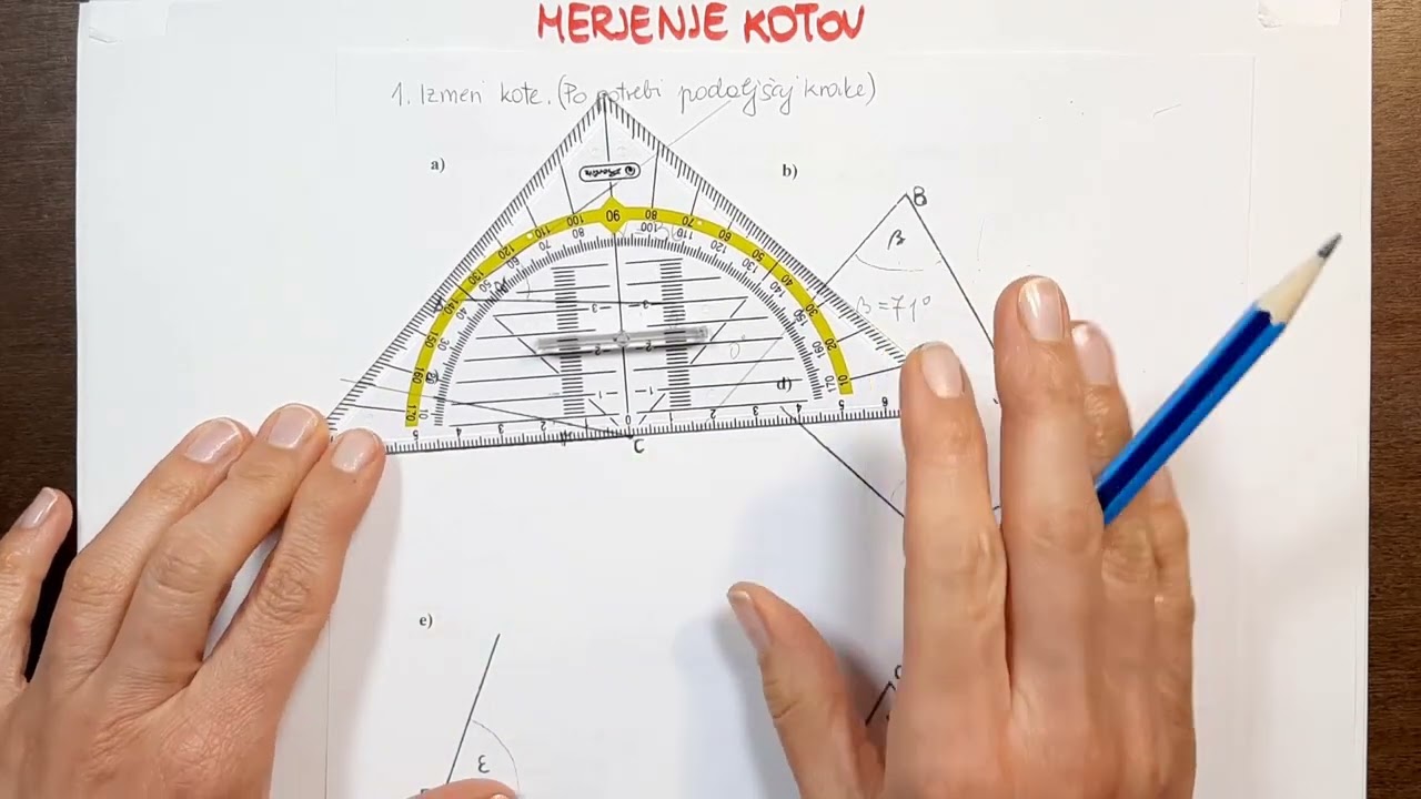 MERJENJE kotov - Kako meriti OSTRE in TOPE kote